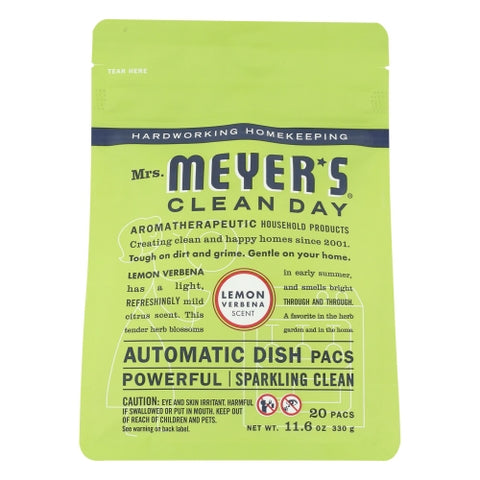 Auto Dish Pckt Lmn Verben Case of 6 X 12.7 Oz by Mrs. Meyer's