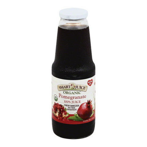 Organic Pomegranate Case of 6 X 33.8 Oz by Smart Juice