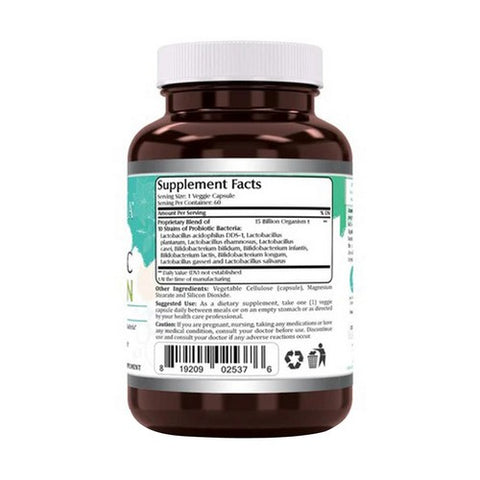 Amazing Nutrition, Amazing Flora Probiotic 10 Strains 15 Billion, 60 Veg Caps