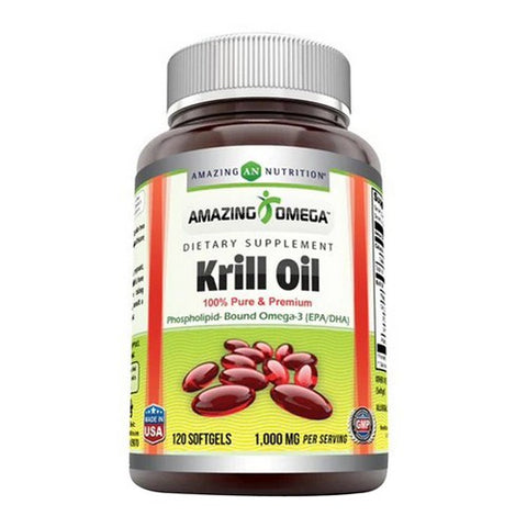 Amazing Nutrition, Amazing Omega Krill Oil, 1000 mg, 120 Softgels