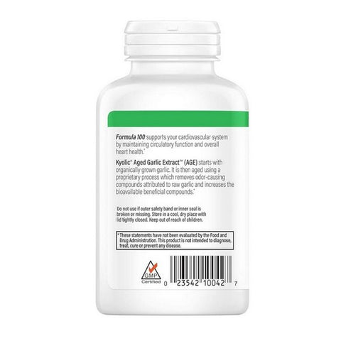 Kyolic, Aged Garlic Extract Cardiovascular Health Original Formula 100, 200 Caps