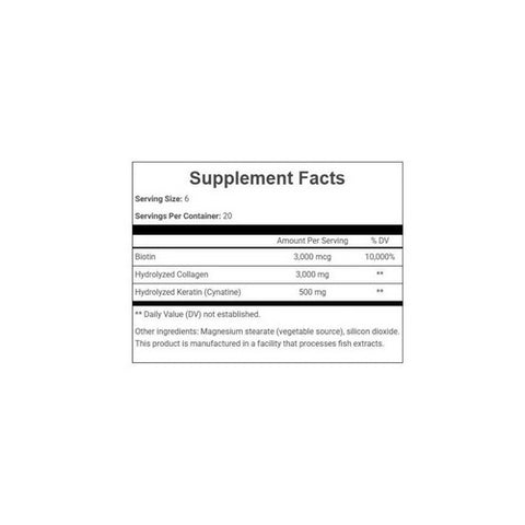Youtheory, Hair Collagen+Keratin, 120 Mini Tabs