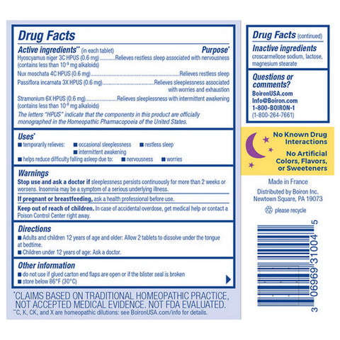 Boiron, SleepCalm, 60 Tabs