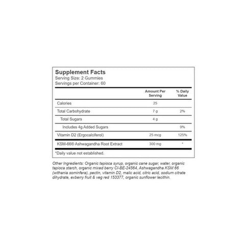 Goli Nutrition, Ashwagandha Gummies Mixed Berry, 60 Count