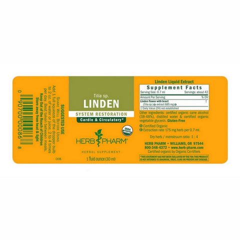 Herb Pharm, Linden, 1 oz