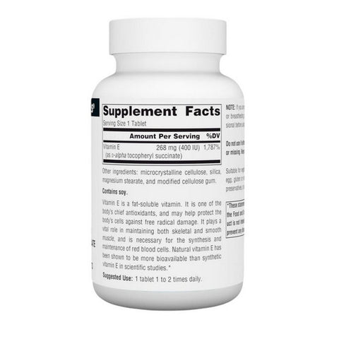 Source Naturals, Vitamin E Succinate, 400 IU, 100 Tabs