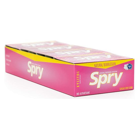 Spry, Natural Xylitol Gum Bubblegum, 20 Count