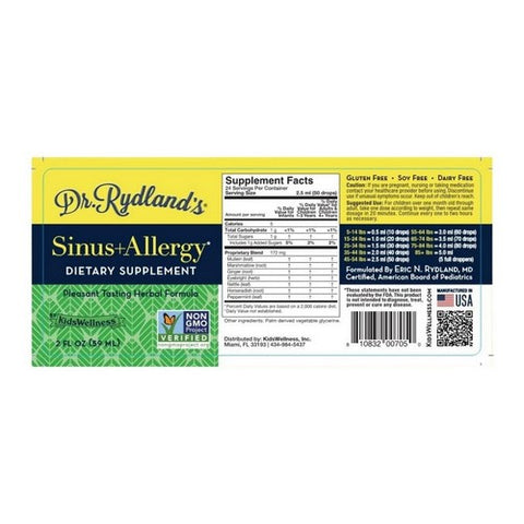 Dr. Rydland's, Sinus Allergy Herbal Formula, 2 Oz