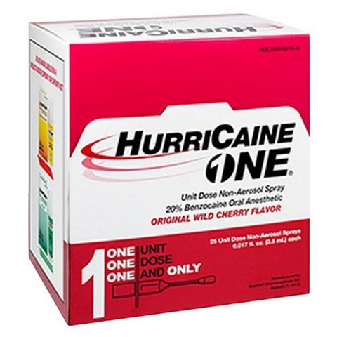 Beutlich Incorporated, HurriCaine One Dose Topical Anesthetic Spray, Original Wild Cherry 2 Count