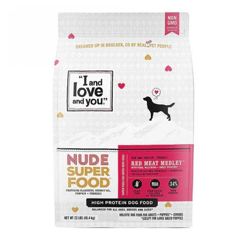 Naked Grain Free Dog Food Red Meat Medley 23 Lbs by I And Love And You