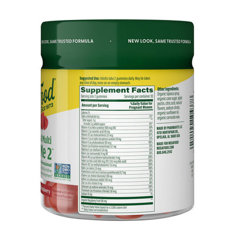 MegaFood, Baby And Me 2 Prenatal Multi Gummies, 60 Count