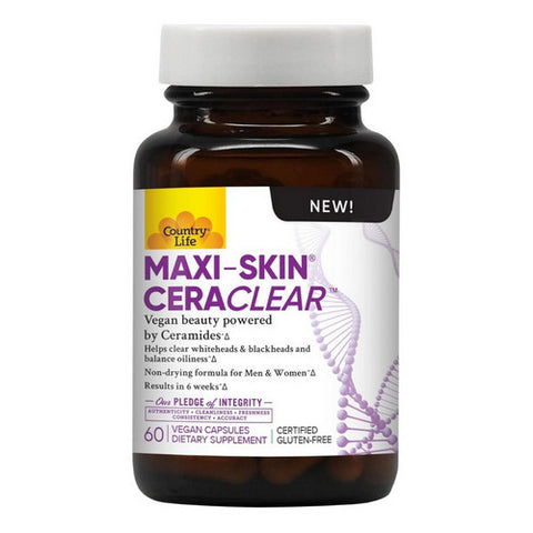 Country Life, Maxi-Skin Cera Clear, 60 Vegan Capsules