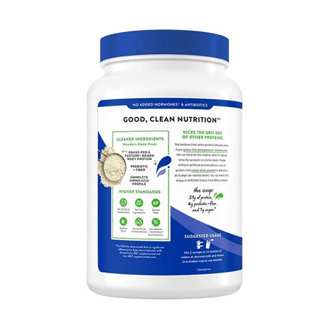 Orgain, Grass Fed Clean Whey Protein Powder Creamy, Chocolate Fudge 1.82 Lb
