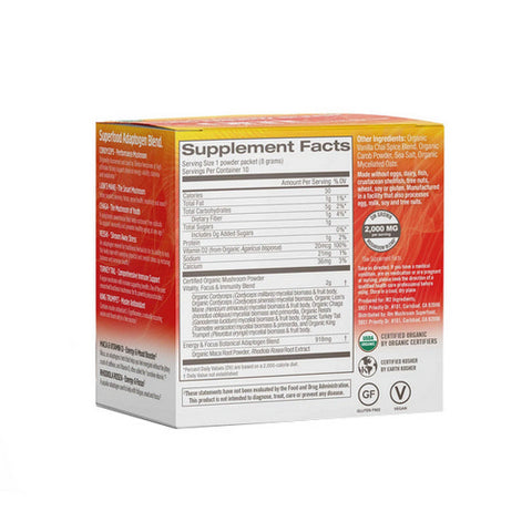 Om Mushrooms, Organic Mushroom Morning Energy Blend, 10 Packets