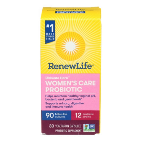 Renew Life, Women'S Complete Ultimate Flora Probiotic, 30 Capsules