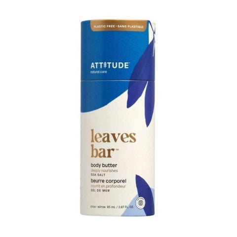 Attitude, Leaves Bar Body Butter Sea Salt, 3 Oz
