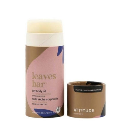 Attitude, Leaves Bar Dry Body Oil Sandalwood, 3 Oz