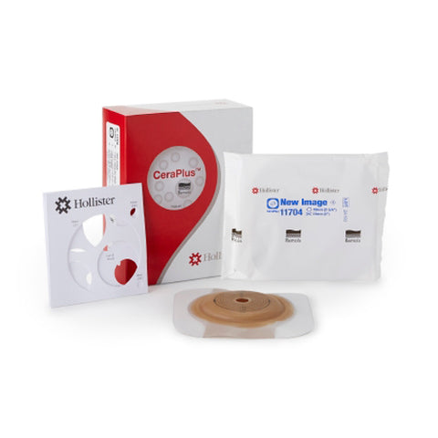 SteadMed, Hollister CeraPlus Skin Barrier Soft Convex Extended Wear Tape Borders 2-3/4" Flange Beige, Count of 5