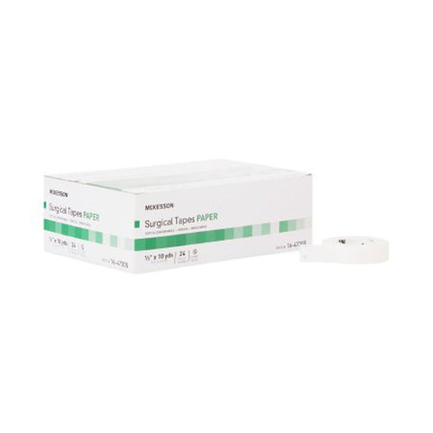 McKesson, Paper Medical Tape 1/2 Inch x 10 Yard White, 1 Roll