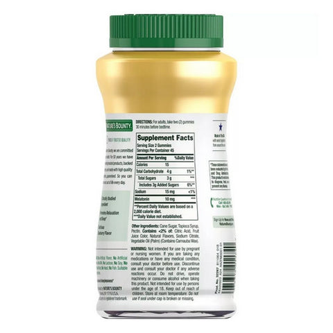 Nature's Bounty, Sleep Melatonin Gummies, 10 mg, 90 Count