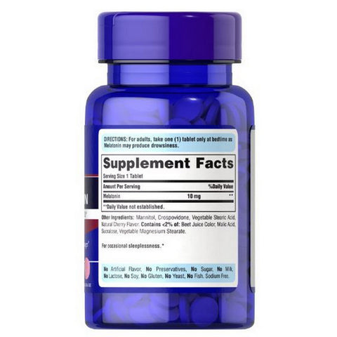 Puritan's Pride, Quick Dissolve Melatonin, 10 mg, 90 Tablets