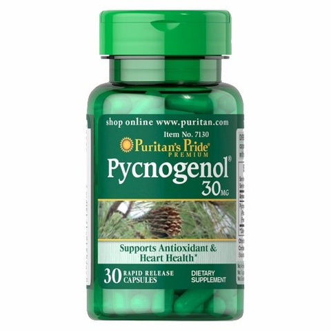 Puritan's Pride, Pycnogenol, 30 Mg, 30 Capsules