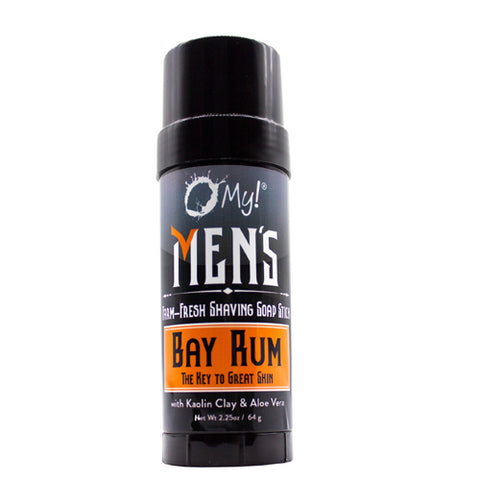 O MY!, Bay Rum Shave Soap Stick, 2.5 Oz