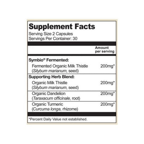 Living Alchemy, Fermented Milk Thistle Normalises Liver Function And Detoxification, 60 Caps Living Alchemy