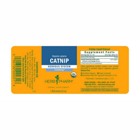 Herb Pharm, Catnip Extract, 1 Oz