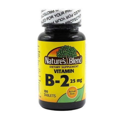 Nature's Blend, Vitamin B-2, 25 mg, 100 Tabs