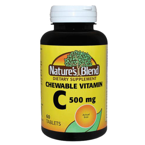 Nature's Blend, Vitamin C Chewable, 250 mg, 60 Tabs