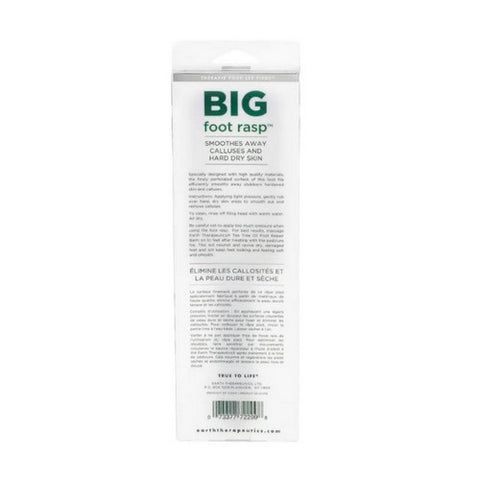 Earth Therapeutics, Big Foot Rasp Pedicure File, 1 Count