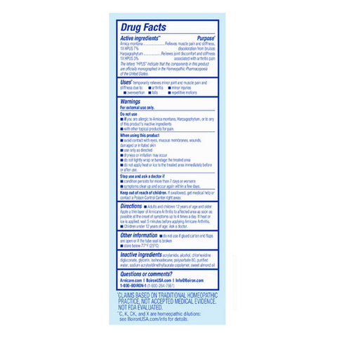 Boiron, Arnicare Arthritis Cream, 2.5 Oz