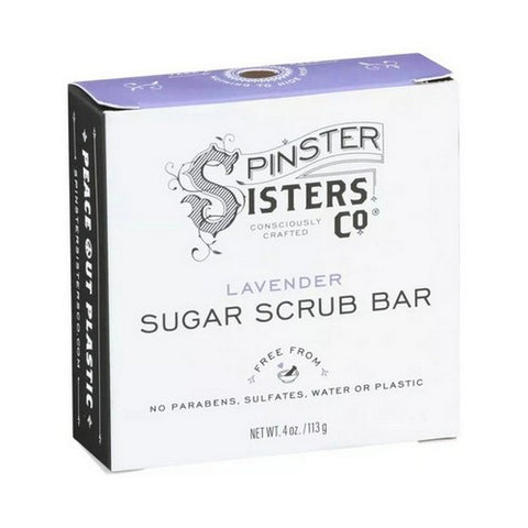 Spinster Sisters Co, Sugar Scrub Bar Lavender, 4 Oz