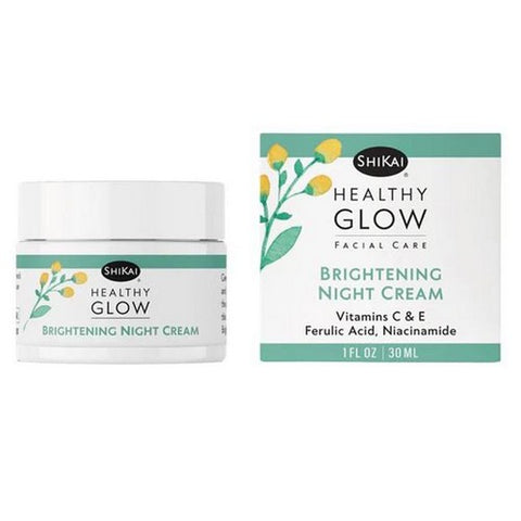 Shikai, Brightening Night Cream Facial Care, 1 Oz