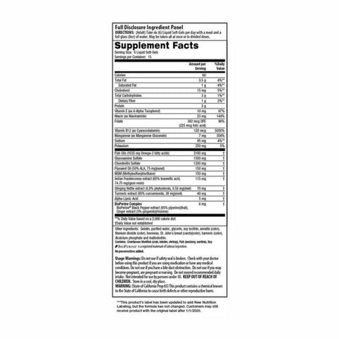 Irwin Naturals, 3-in-1 Joint Formula, 90 SoftGels