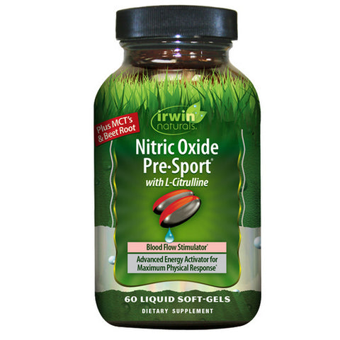 Irwin Naturals, Nitric Oxide Pre-Sport With L-Citrulline, 60 Softgels
