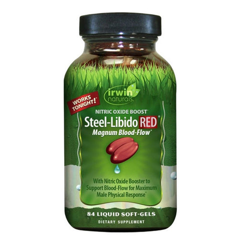 Irwin Naturals, Steel-Libido RED, 84 Softgels