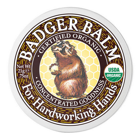 Badger Balm, Badger Balm for Hardworking Hands Tin, 21 Grams