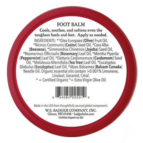 Badger Balm, Foot Balm Tin, 56 Grams