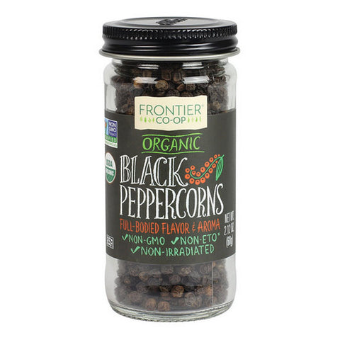 Frontier Coop, Organic Black Peppercorns, 2.12 Oz