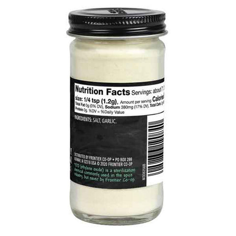 Frontier Coop, Garlic Salt Seasoning, 2.29 Oz