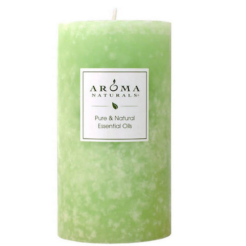 Aroma Naturals, Verbena Lime Green Pillar 2, 1 Candle