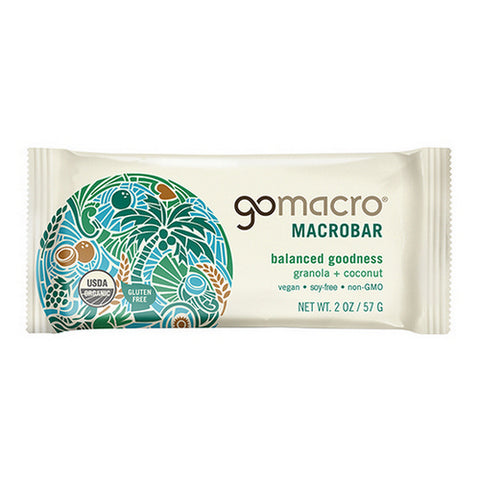 Gomacro, MacroBar Granola Coconut, 12 Count