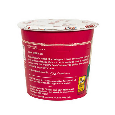 Bobs Red Mill, Organic Oatmeal Cranberry Orange Cups, 2.47 Oz