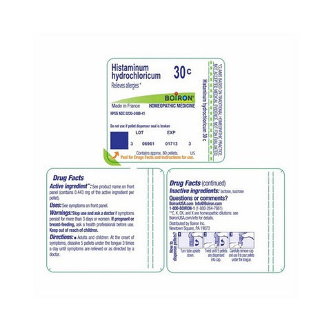 Boiron, Histaminum Hydrochloricum, 80 Count