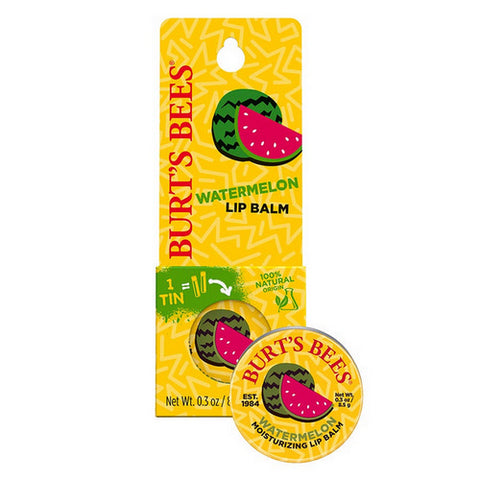 Burts Bees, Watermelon Lip Balm Tin, 0.3 Oz