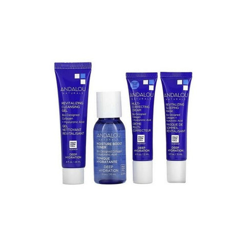Andalou Naturals, On The Go Essentials The Deep Hydration Routine, 4 Count