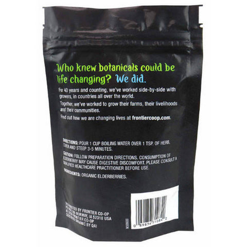 Frontier Coop, Organic Whole Elderberries, 8 Oz