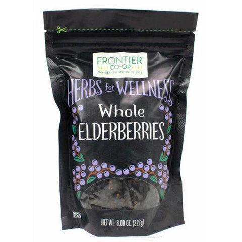 Frontier Coop, Whole Elderberries, 8 Oz